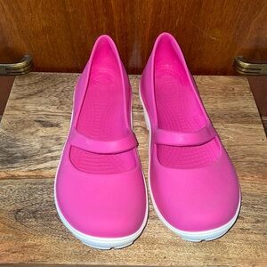 💕Crocs Mary Jane Rubber Shoes  Size 9